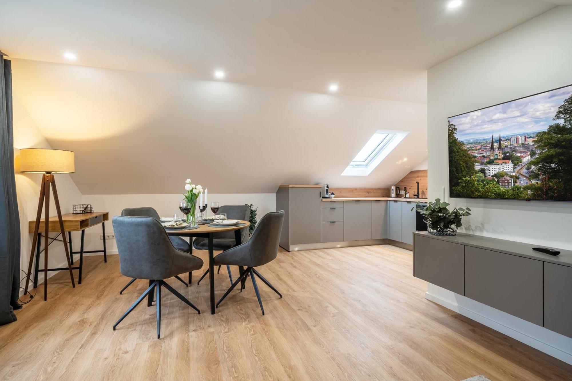 Apartment Milse - Modern. Stylisch Билефельд Экстерьер фото